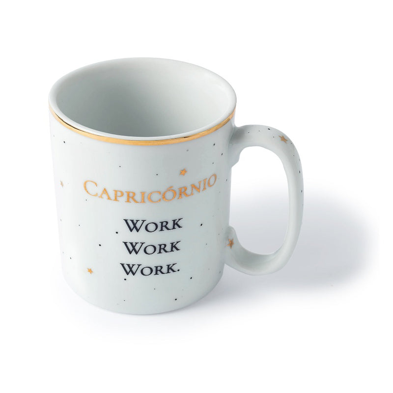 Caneca de porcelana signo capricórnio