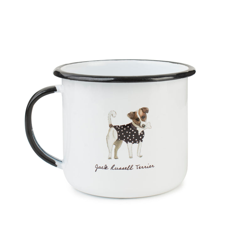 Caneca esmaltada cachorros