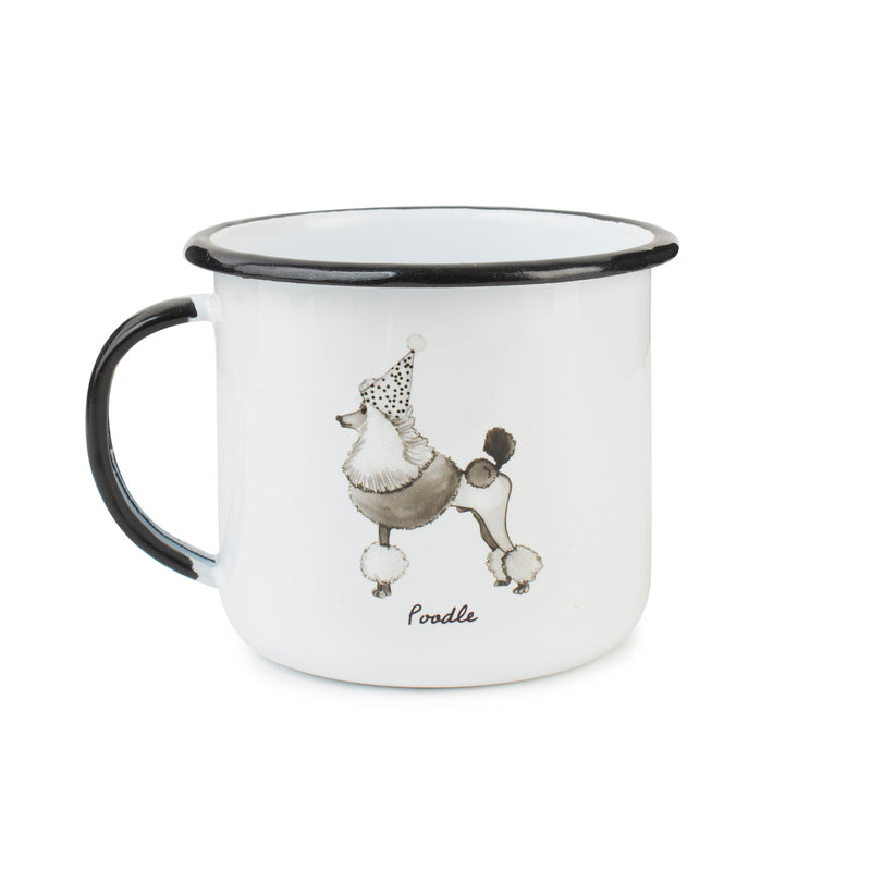 Caneca esmaltada cachorros