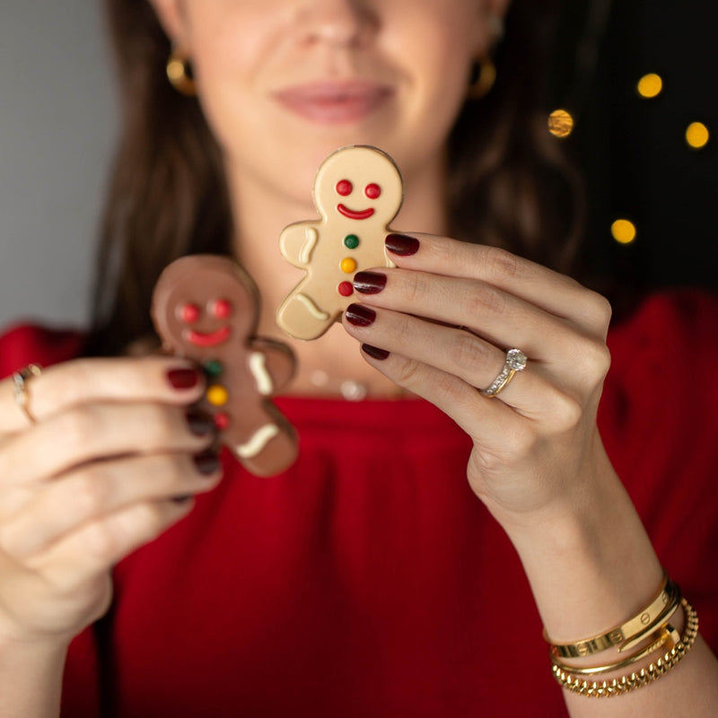 Bombom de chocolate ao leite gingerbread com recheio de nutellina 50g